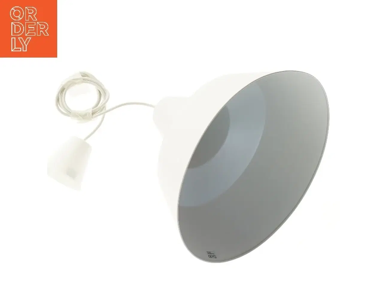 Billede 3 - Hvid pendel (str. Ø 35 cm)