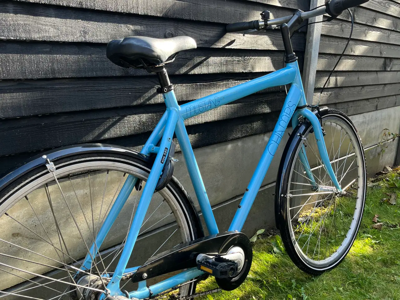 Billede 3 - Herre Mustang cykel i blå