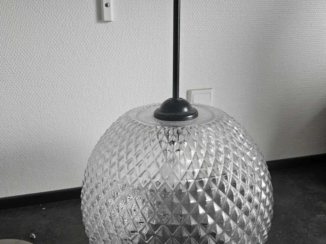Billede 2 - Spisebordslampe i glas