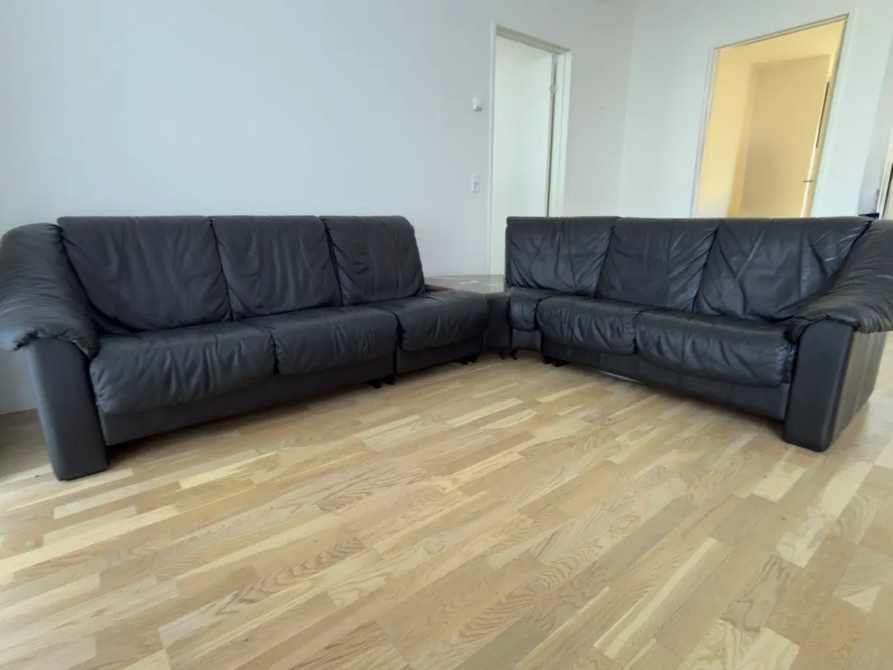 Billede 1 - Bøffel Læder sofa