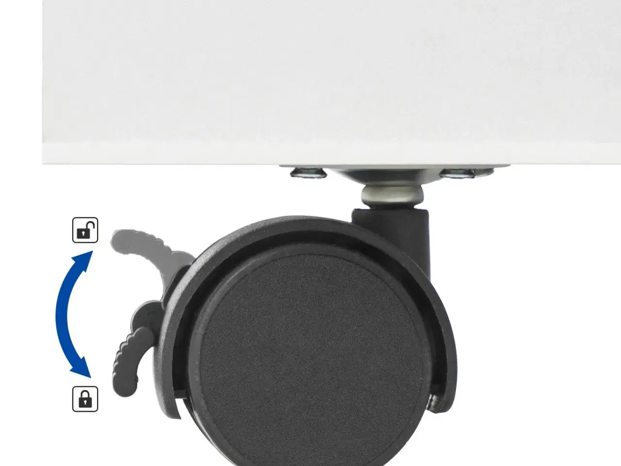 Billede 6 - Børnebogreol med legekasse på hjul 3 hylder, hvid