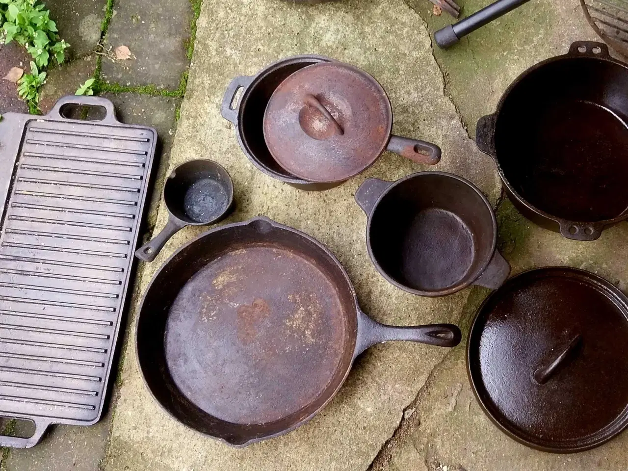 Billede 1 - Støbejerns grydesæt