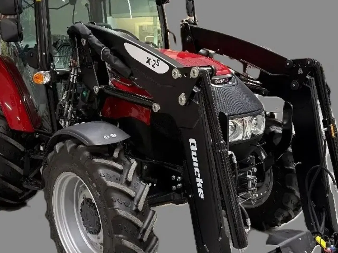 Billede 20 - Case IH Farmall 75 A Med Quicke frontlæsser med Euroskifte, 3die funktion og dæmper, samt og brede hjul.