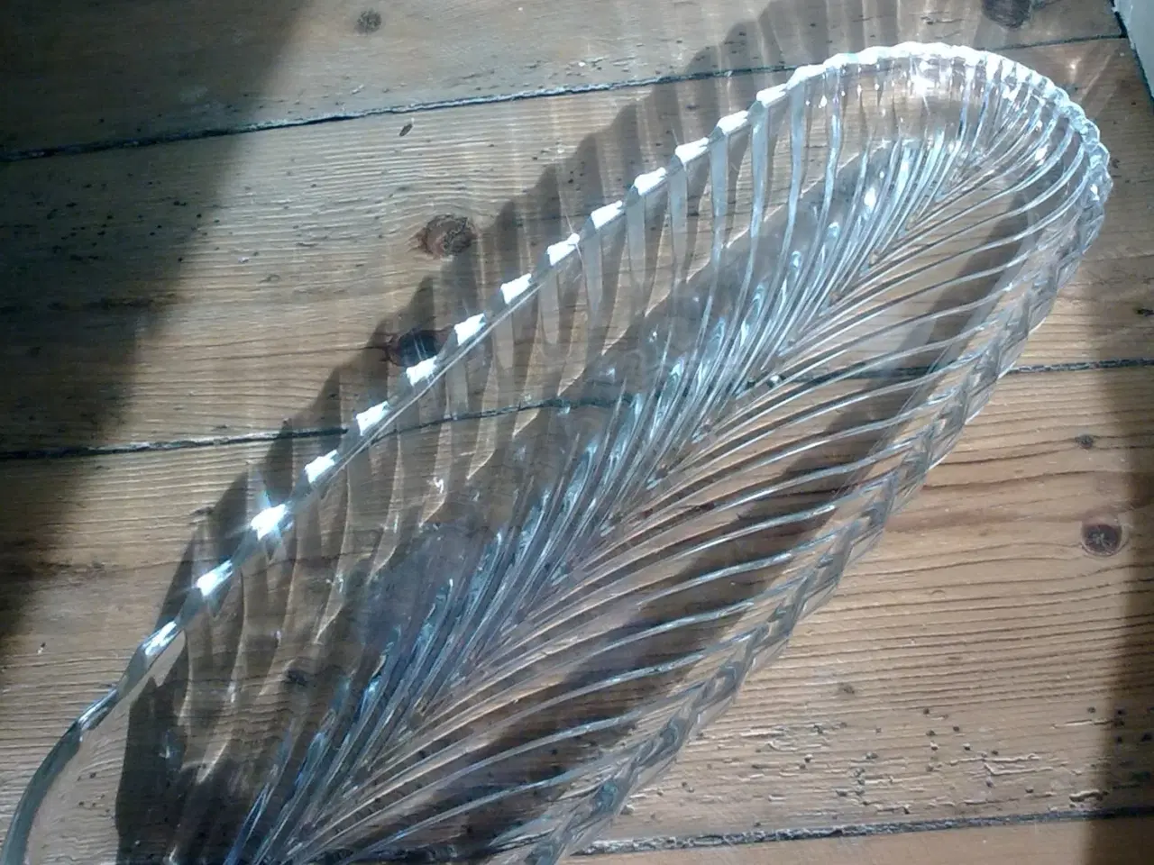 Billede 2 - Glas fad ROULADE med krystal facet struktur