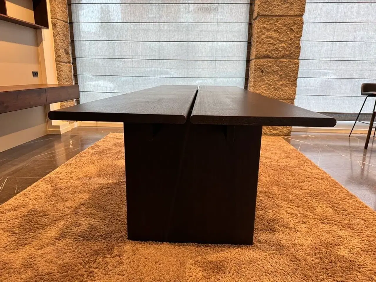 Billede 4 - Plankebord i massiv røget eg