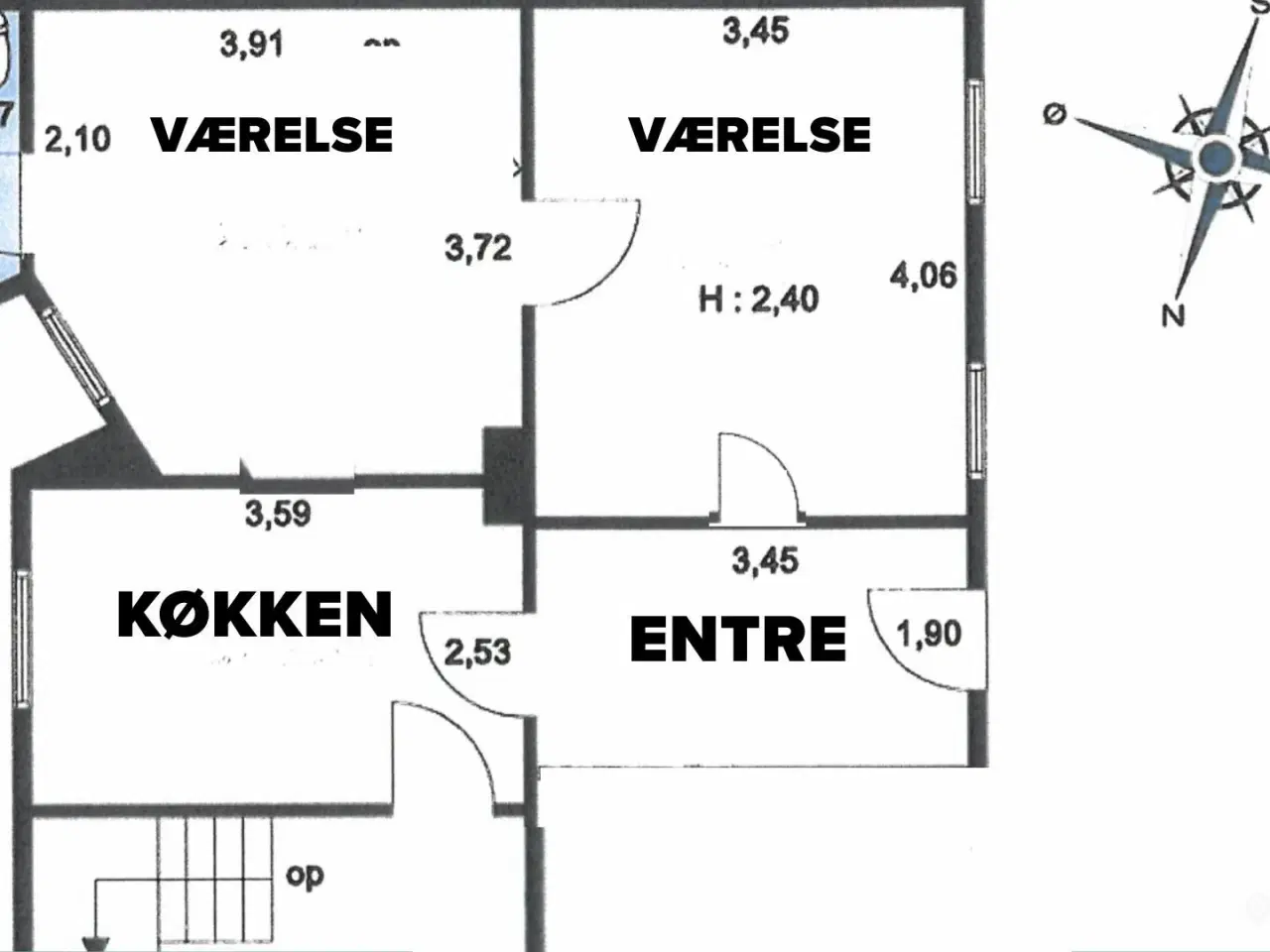 Billede 3 - Kontor. klinik eller vinbutik i charmerende Oluf Bagers Gade