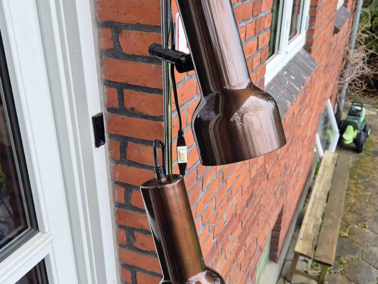 Billede 12 - Standerlampe med gyldenbrune spot