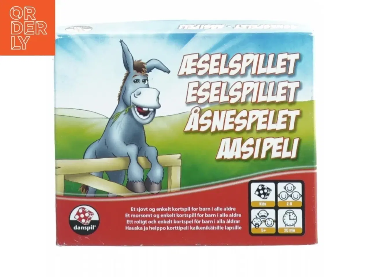 Billede 1 - Æselspillet fra Danspil (str. 17 x 14 cm)