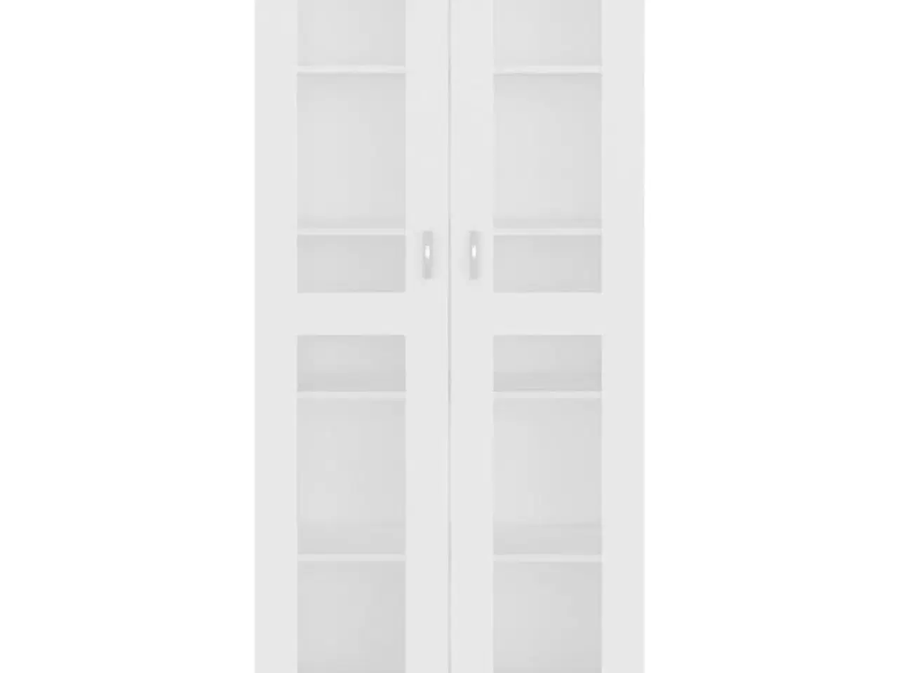 Billede 6 - Vitrineskab 82,5x30,5x185 cm konstrueret træ hvid