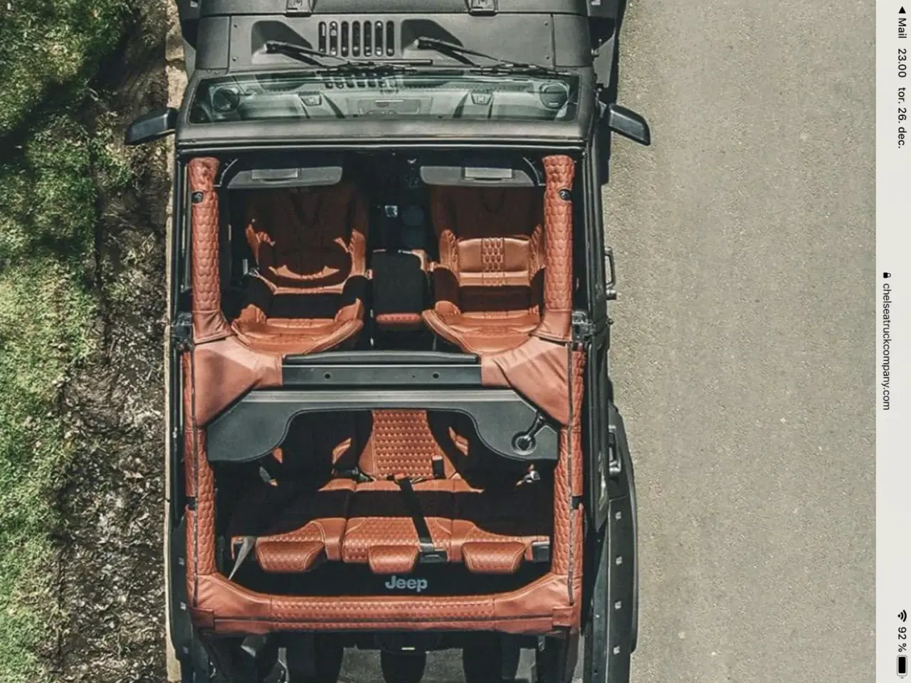 Billede 2 - Jeep Wrangler JK 4d. Læderbetræk KAHN Design -nyt