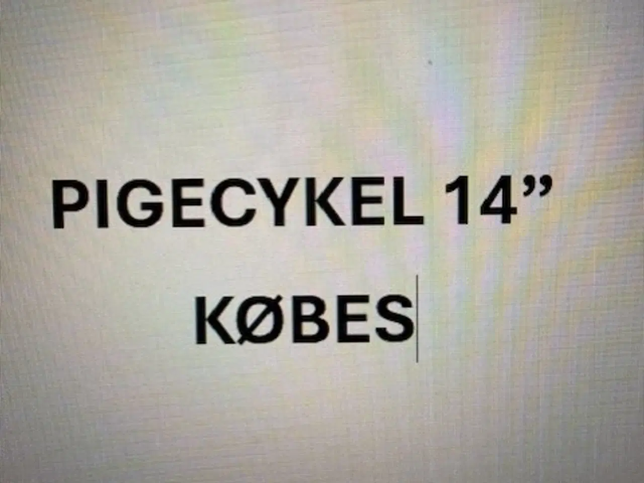 Billede 1 - PIGECYKEL 14" KØBES