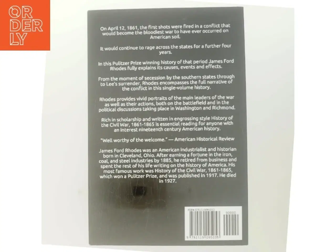 Billede 3 - History of the Civil War 1861-1865 af James Ford Rhodes (Bog)