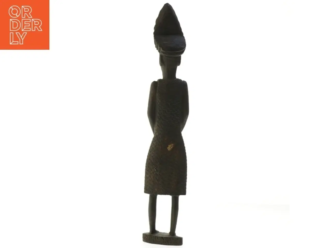 Billede 2 - Træfigur i traditionel påklædning (str. 32 cm)