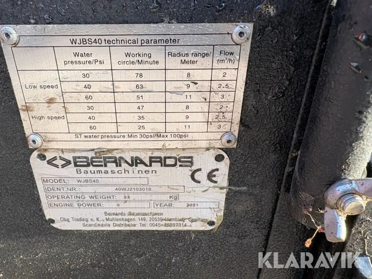Billede 12 - Vandingsmaskine Bernards Baumaschinen WJBS40