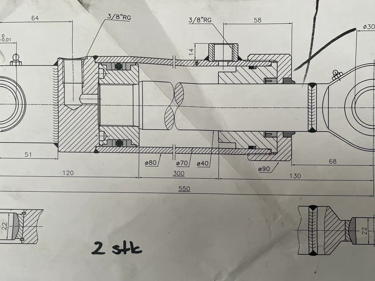 Billede 5 - Hydraulik cylinder