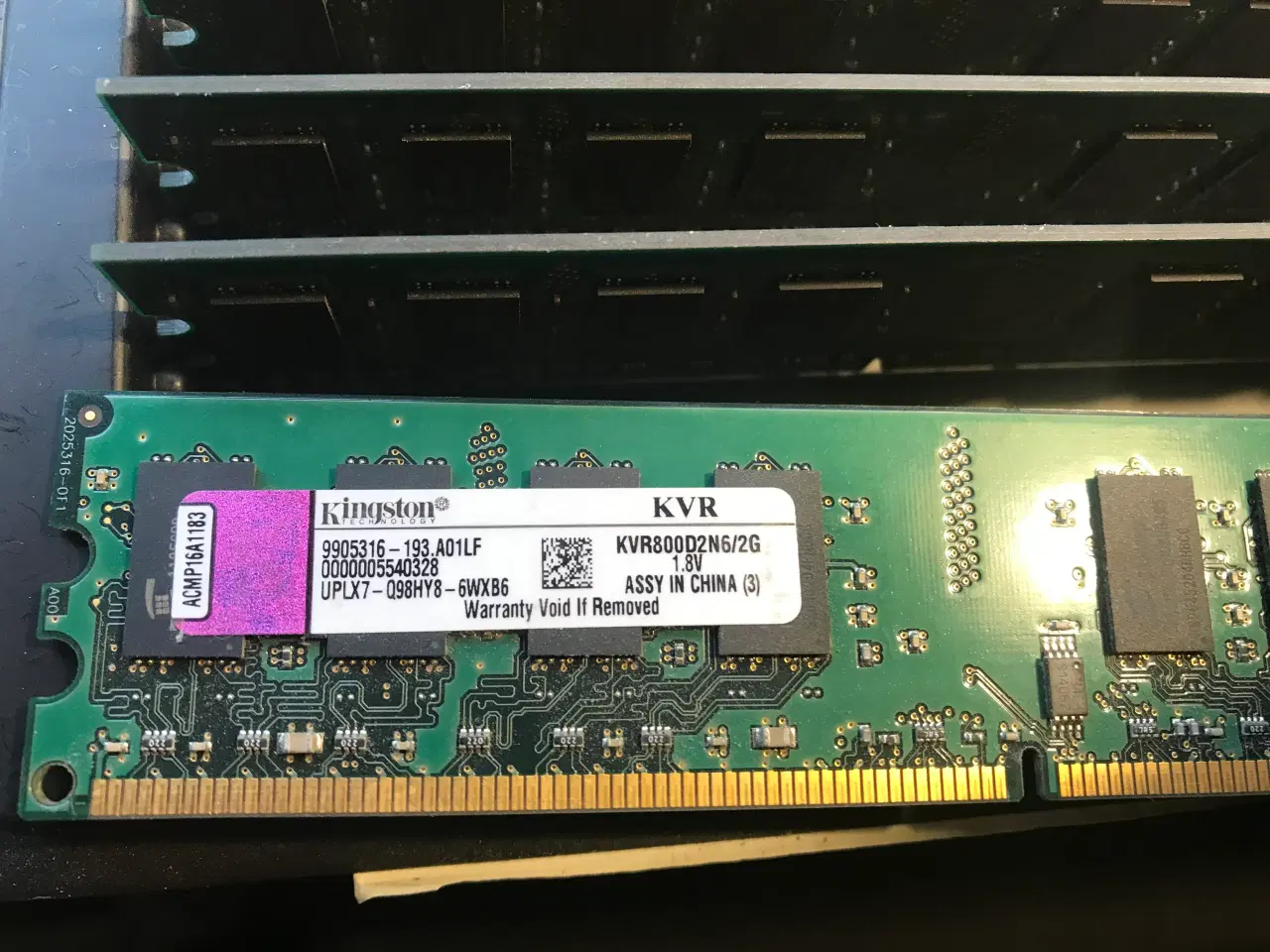 Billede 1 - 4 stk. 2GB DDR2-RAM-modul (800MHz, PC2-6400)
