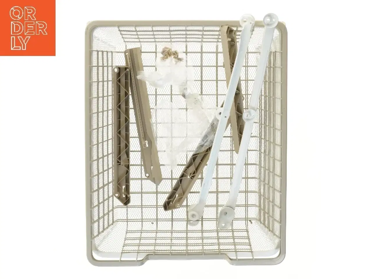 Billede 1 - Opbevaringskurv i metalnet (str. 55x45, 3 styk cm)