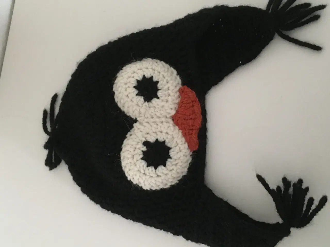 Billede 1 - Pingvin hue hat hæklet 2 3 4 år