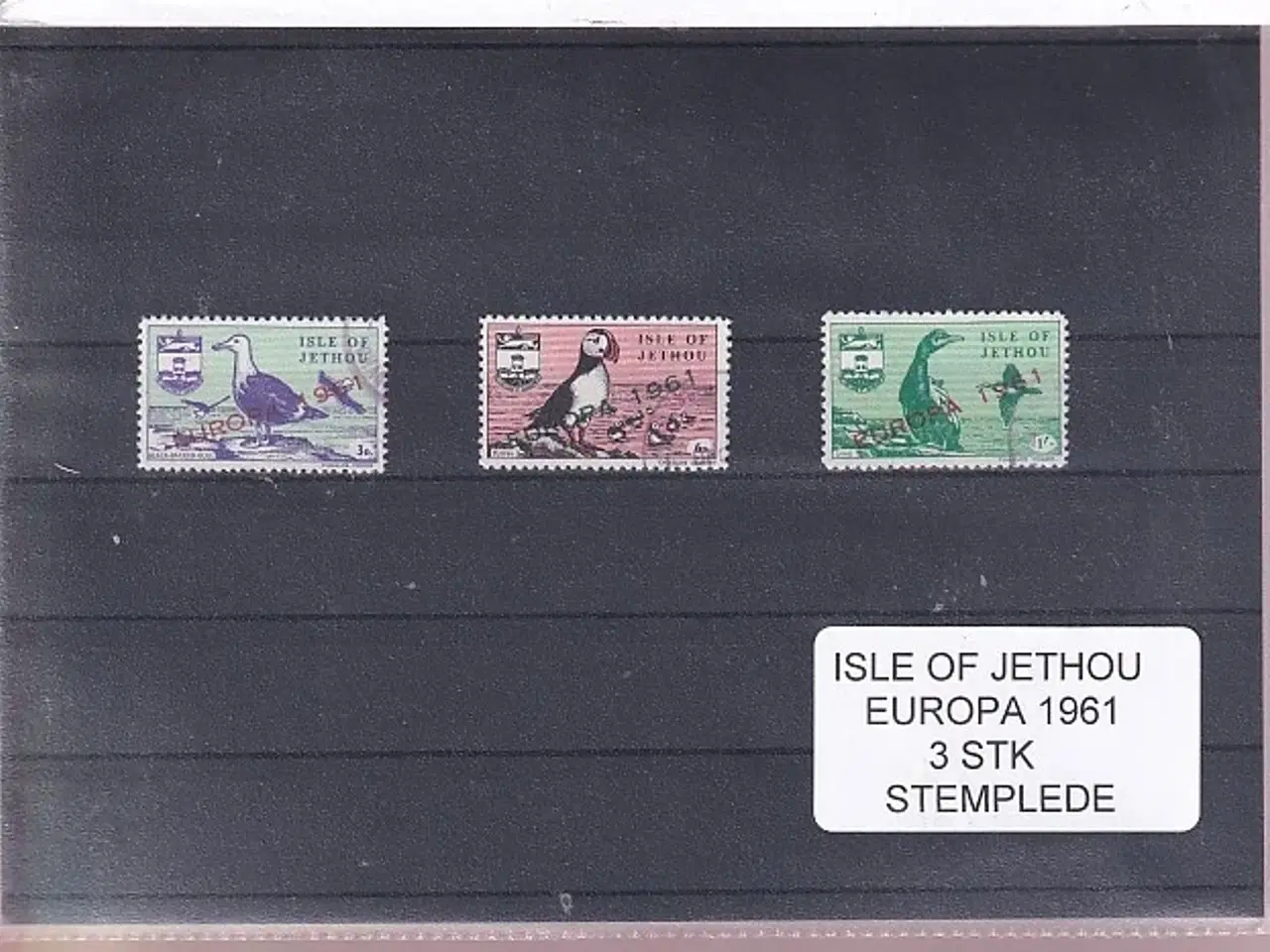 Billede 1 - Isle of Jethou - Europa 1961 - 3 Stk. - Stemplet