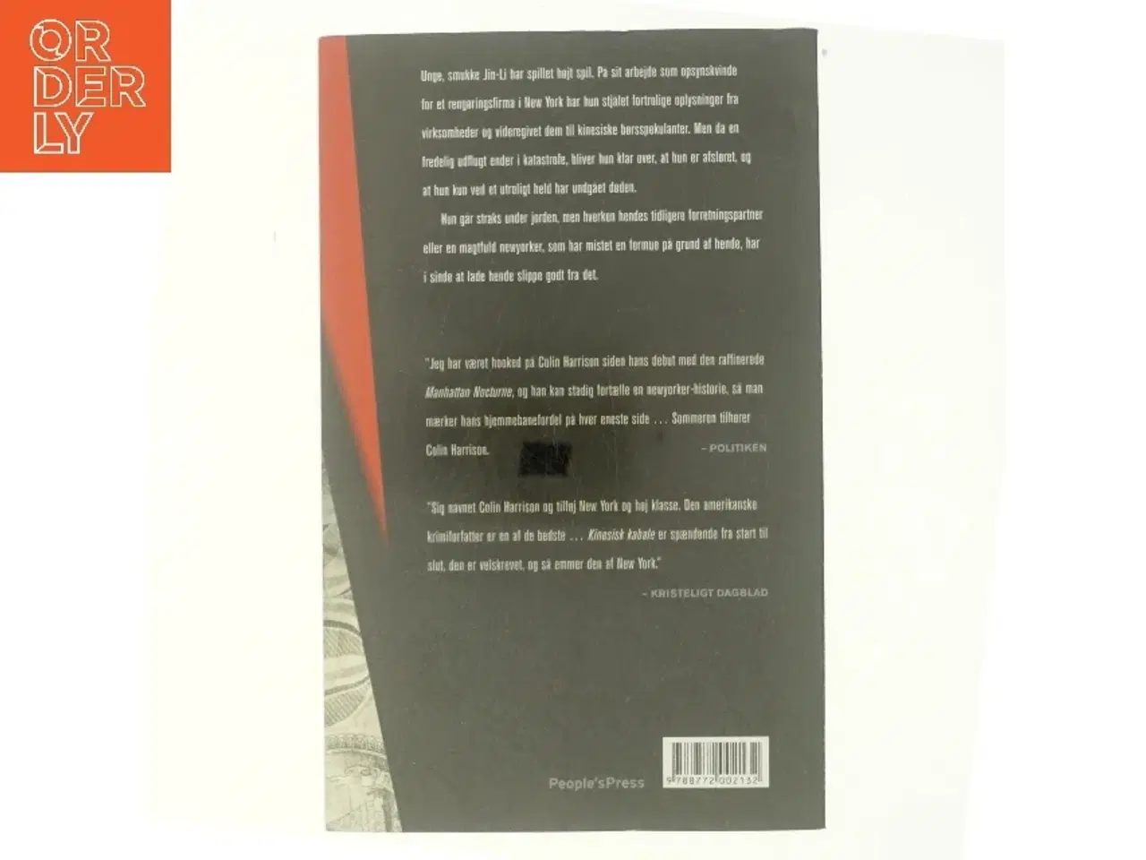 Billede 3 - Kinesisk kabale : spændingsroman af Colin Harrison (f. 1960-11-27) (Bog)