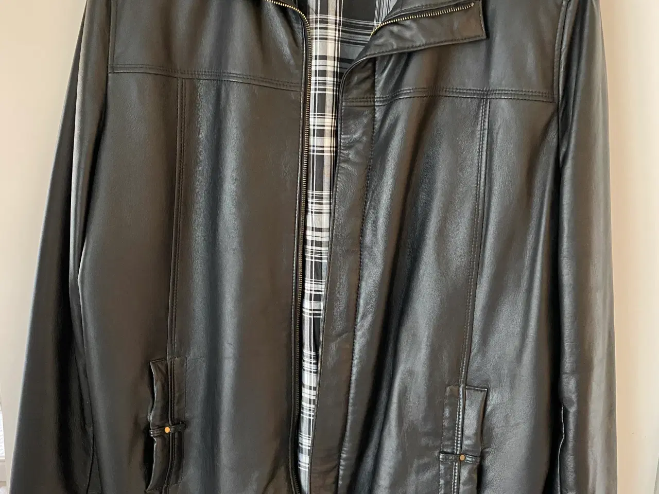 Billede 1 - Læder jakke