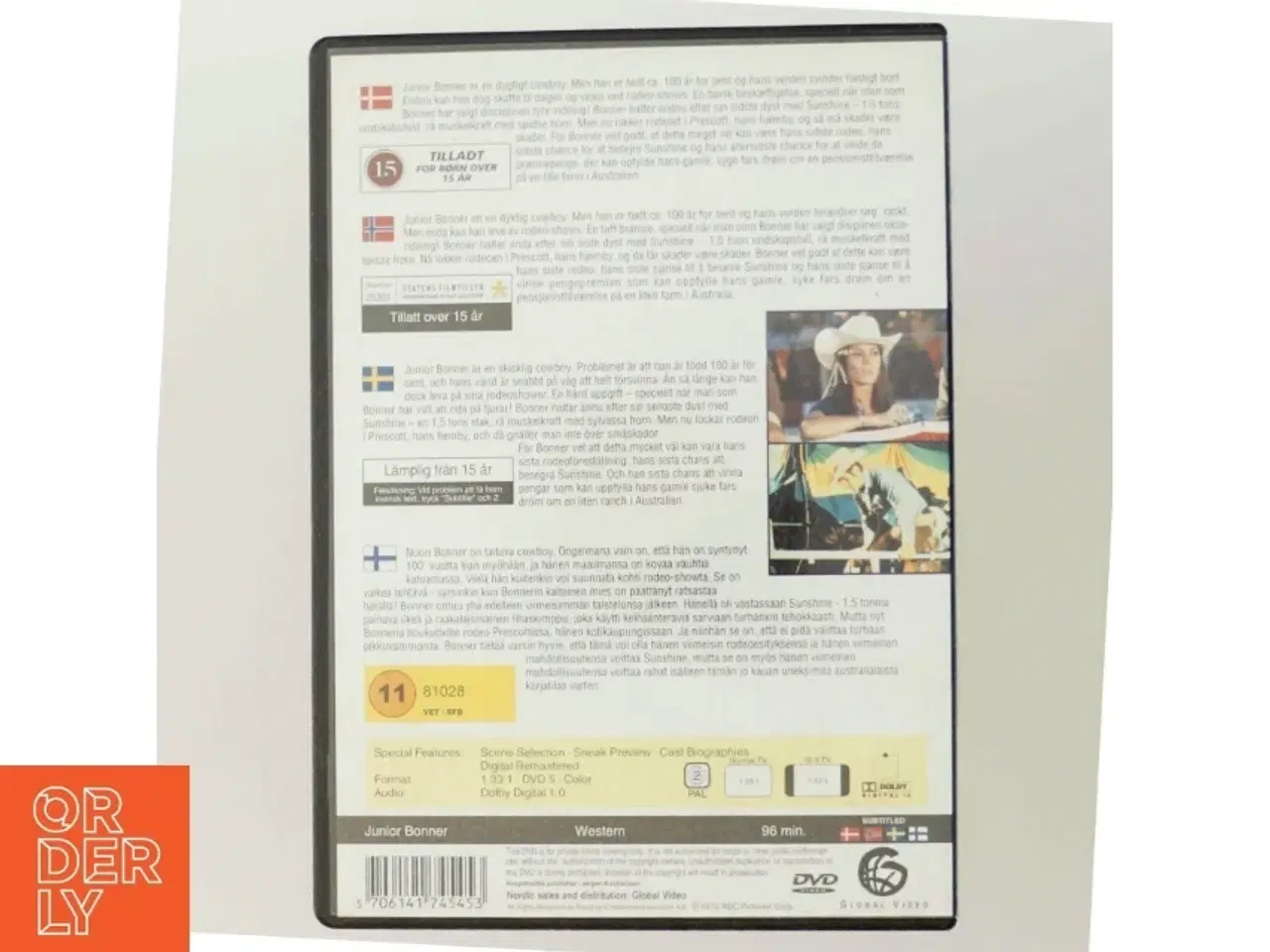 Billede 3 - Junior Bonner DVD fra Scanbox