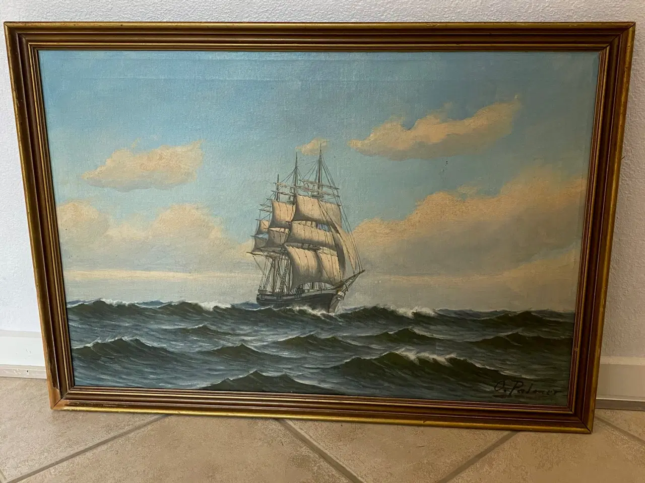 Billede 1 - Otto Palmer Marinemaleri