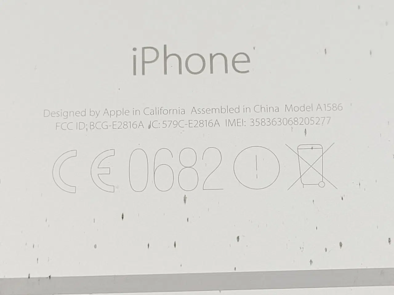 Billede 6 - ⭐️· 📱 Utestet iPhone 6 (Model A1586) - Reservedel