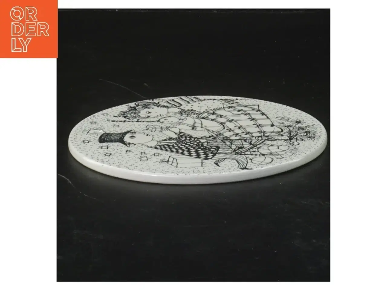 Billede 2 - Juleplatte 'December Mirakel' fra Bjørn Wiinblad (str. Ø 15 cm)