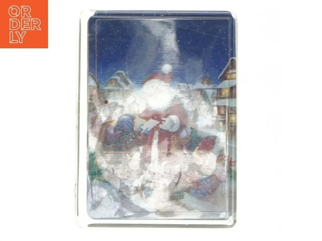 Billede 3 - spillekort med julemotiv(str. 9,5x7 cm)