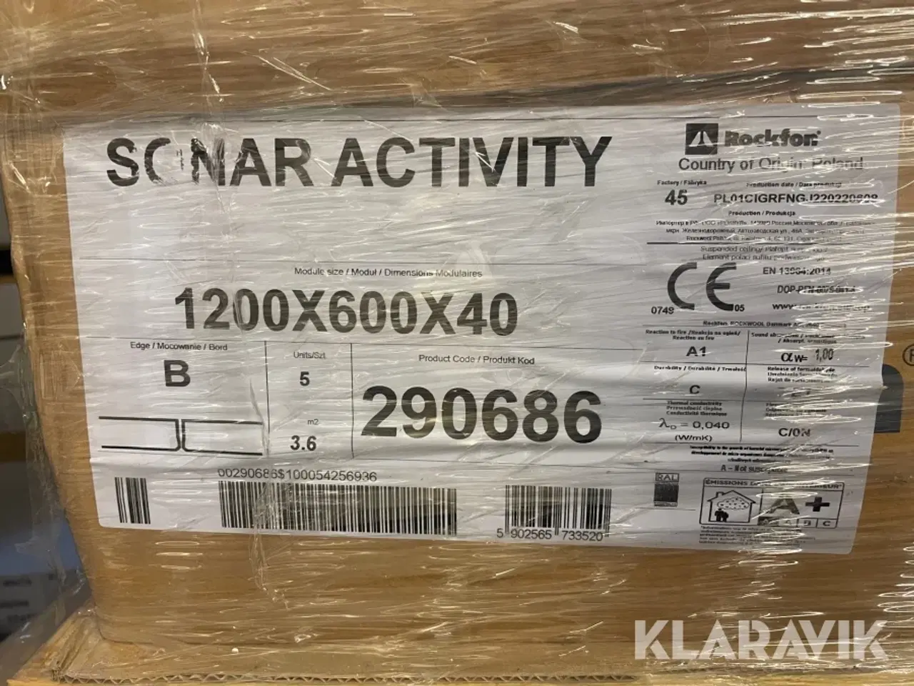 Billede 7 - Akustikplader Rockfon Sonar Activity 240 styk