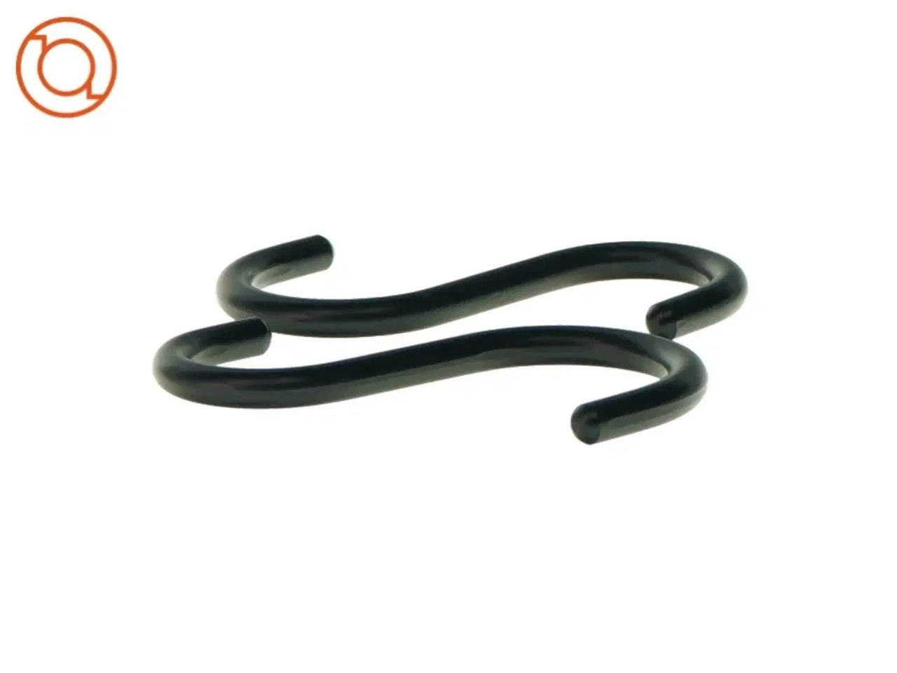 Billede 2 - 2 store ubrugte S-kroge i sortlakeret let-metal.  2 stk. (str. 12 x 6cm)