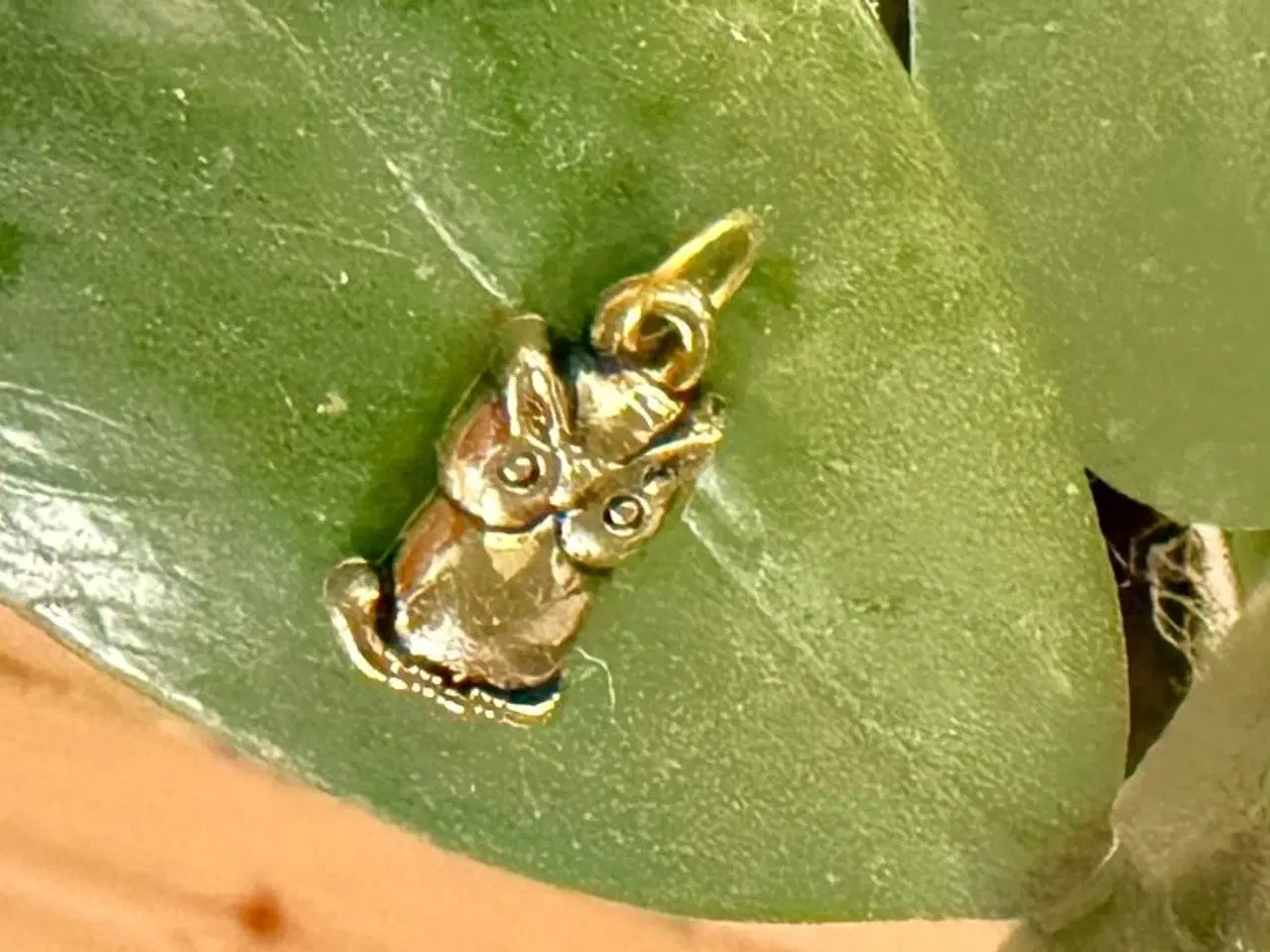 Billede 2 - Gylden ugle til din halskæde