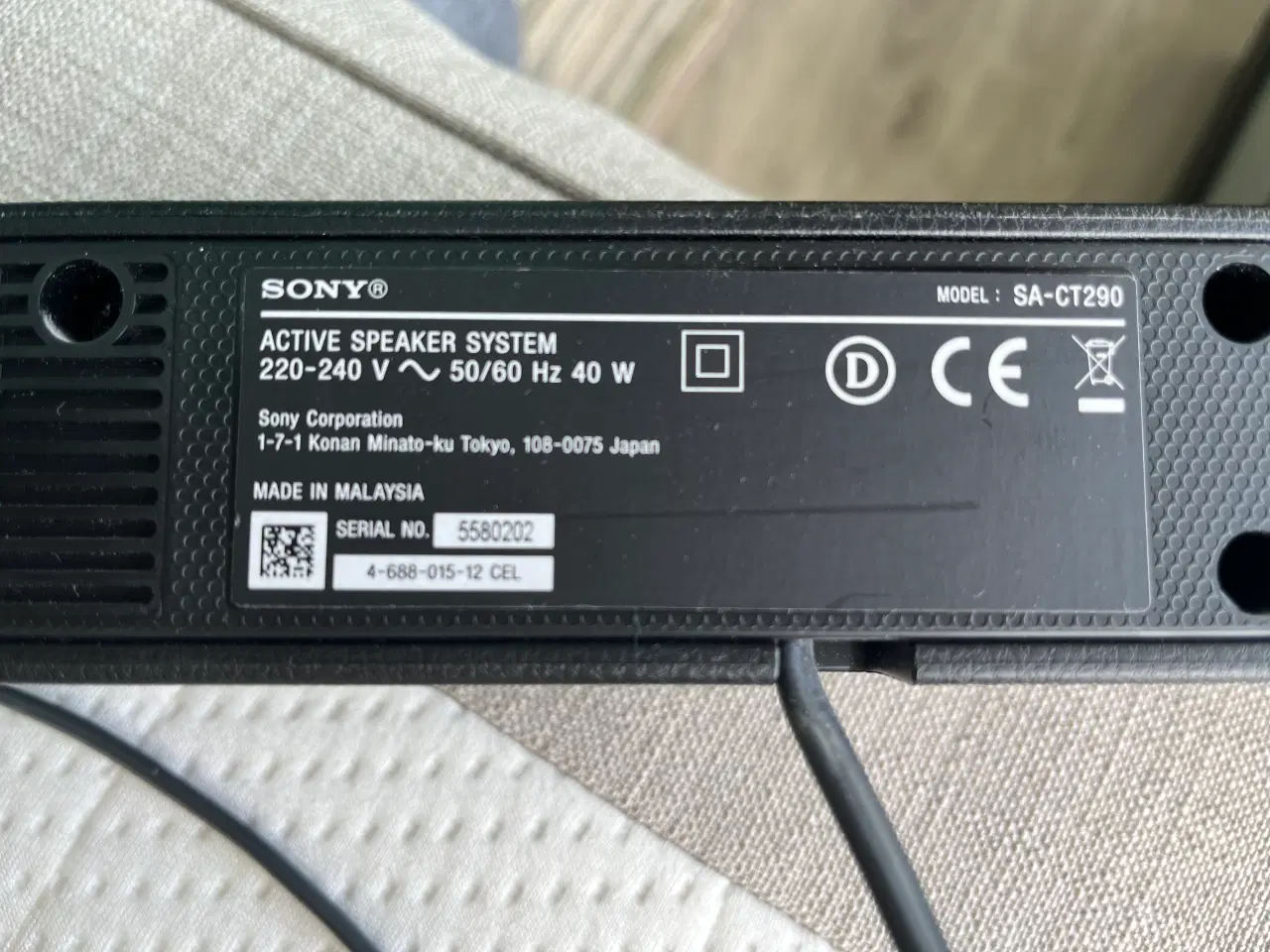 Billede 2 - Sony soundbar med fjernbetjening