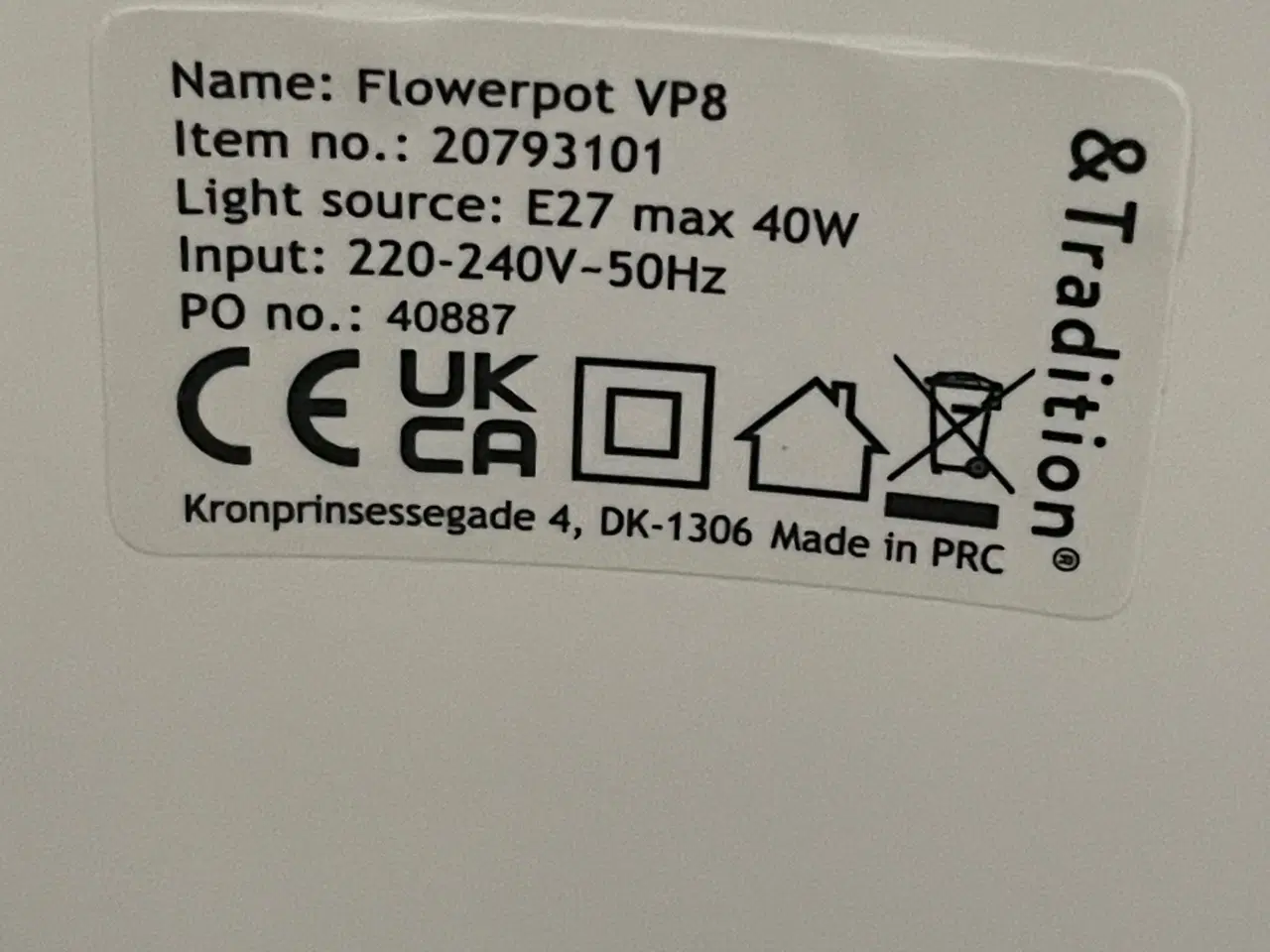 Billede 4 - Wp8 væglampe