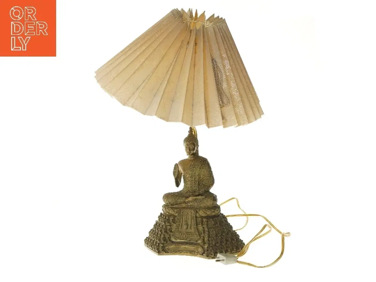 Billede 1 - Bordlampe med Buddha-statue (str. 50 cm)