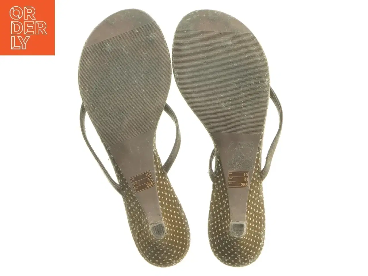 Billede 5 - Brune sandeletter med hæl (str. 41 )