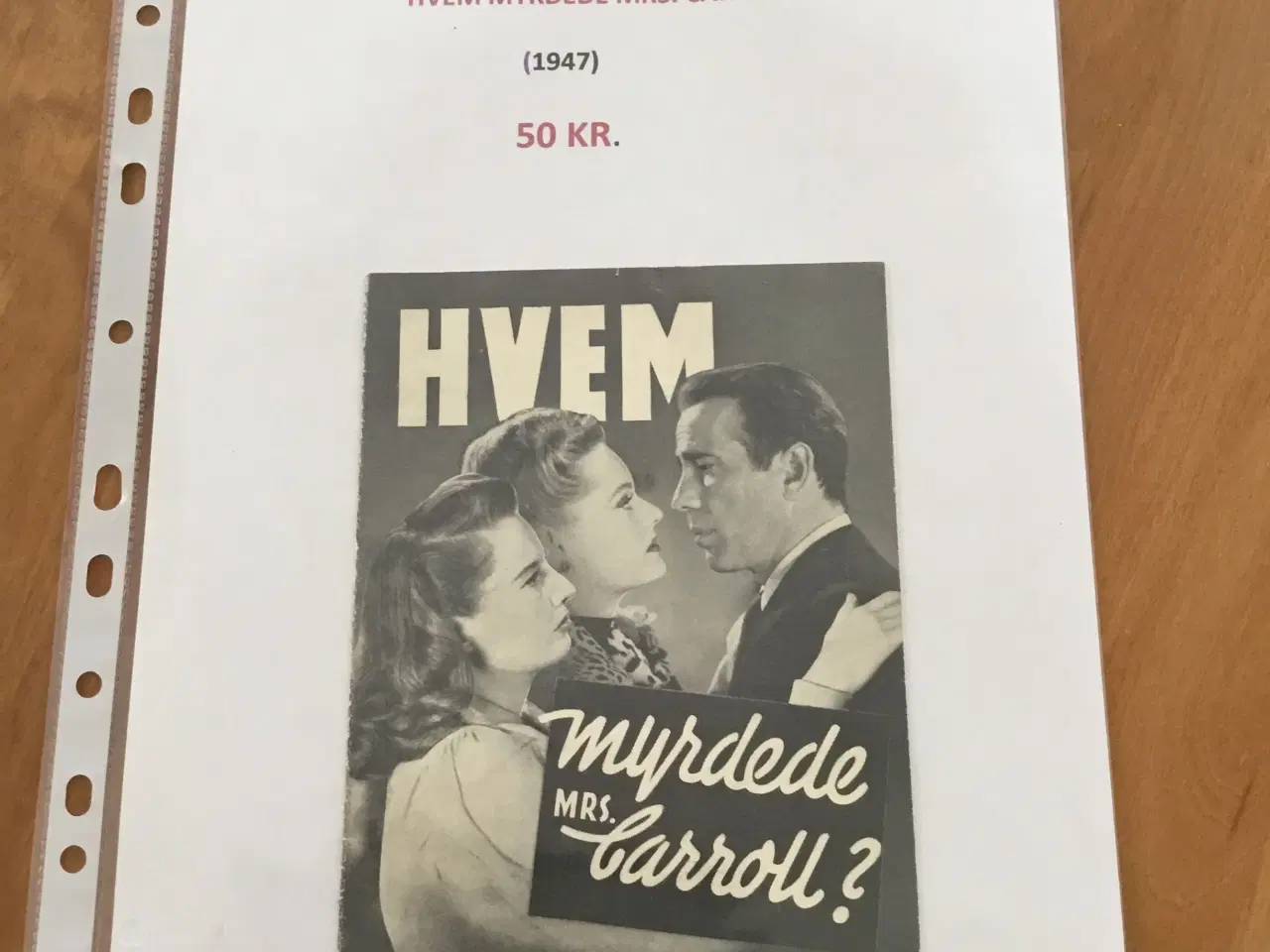 Billede 1 - HUMPHREY BOGART - DE SJÆLDNE