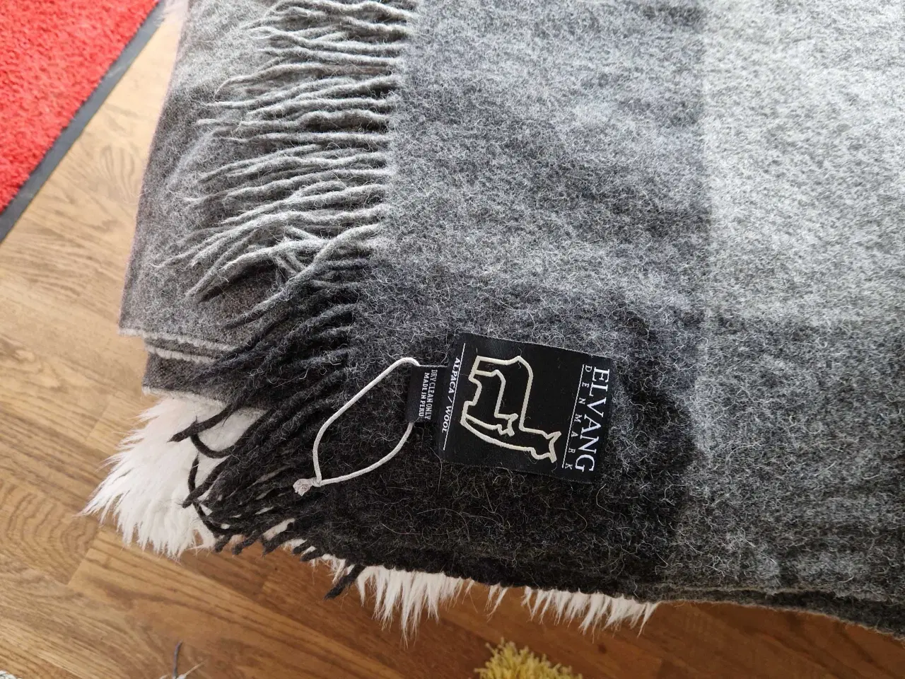 Billede 2 - Ægte uld plaid 