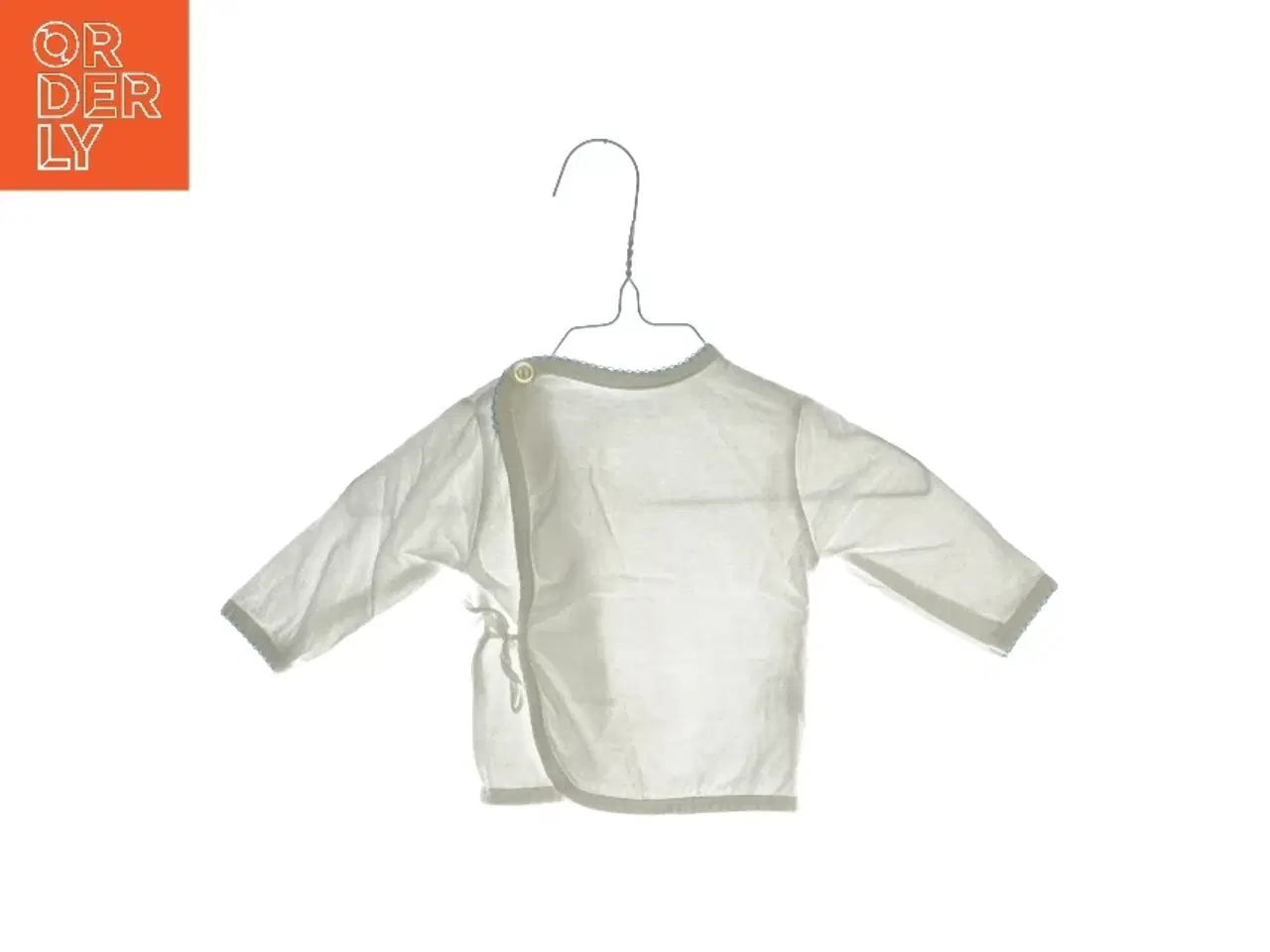 Billede 1 - Langærmet bluse med blondekant (str. ca. 56)