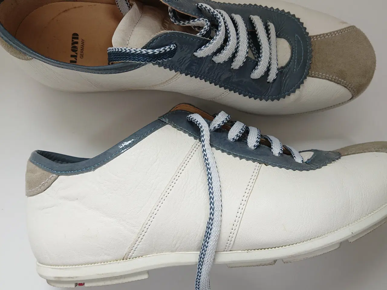 Billede 3 - Lloyd sneakers str. 40,5 (dame) - hvide, skind