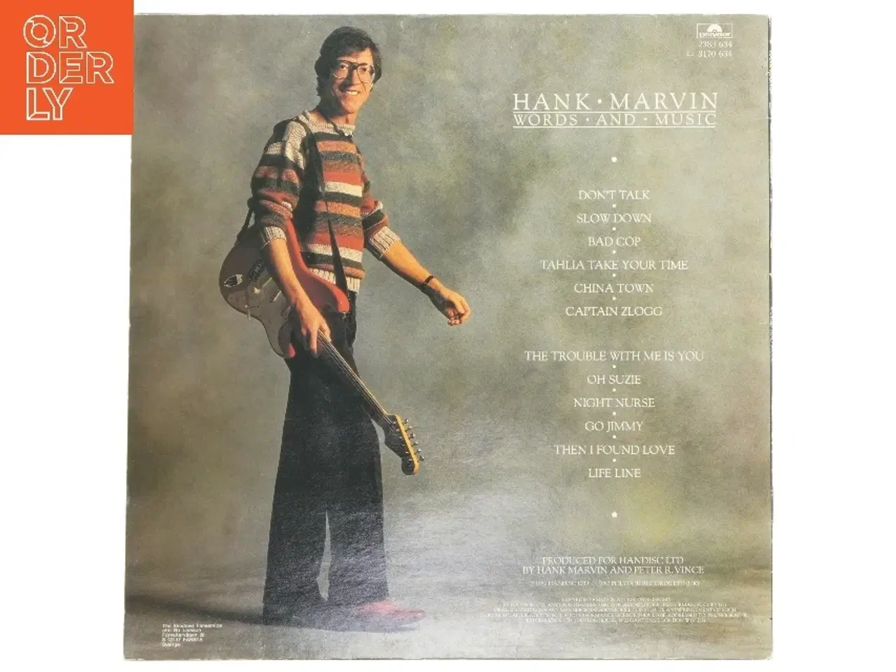Billede 2 - Hank Marvin - Words and Music LP