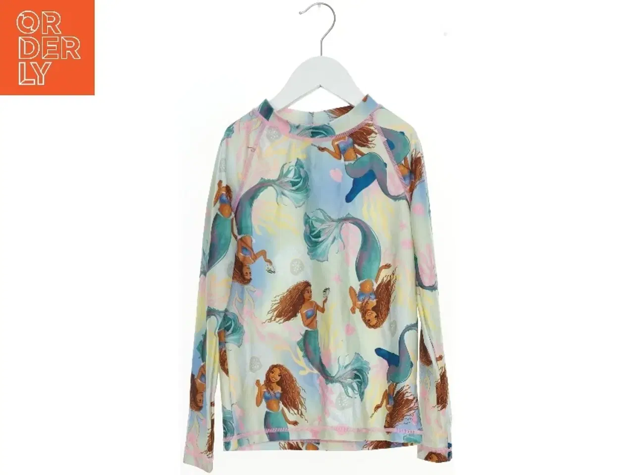 Billede 1 - Uv Langærmet bluse med havfrueprint fra H&M (str. 128)