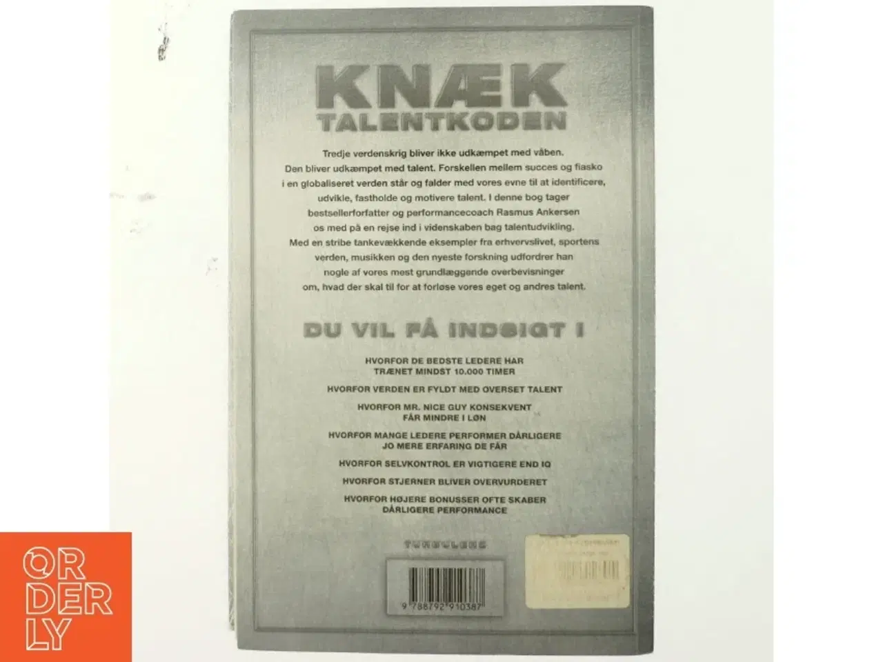 Billede 3 - Knæk talentkoden af Rasmus Ankersen (Bog)