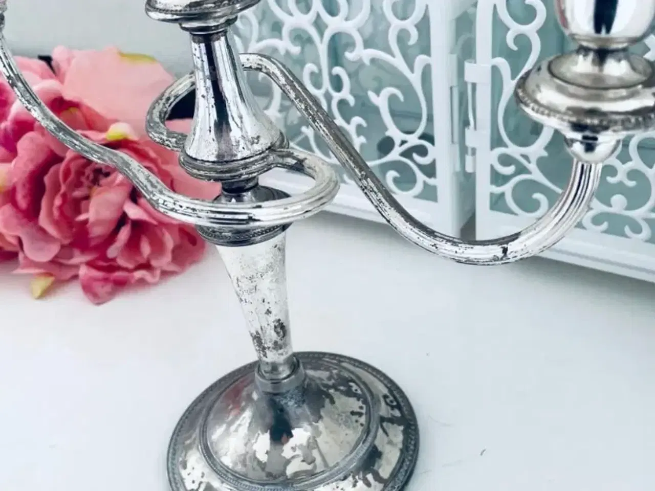Billede 2 - Vintage lysestage med masser af patina 