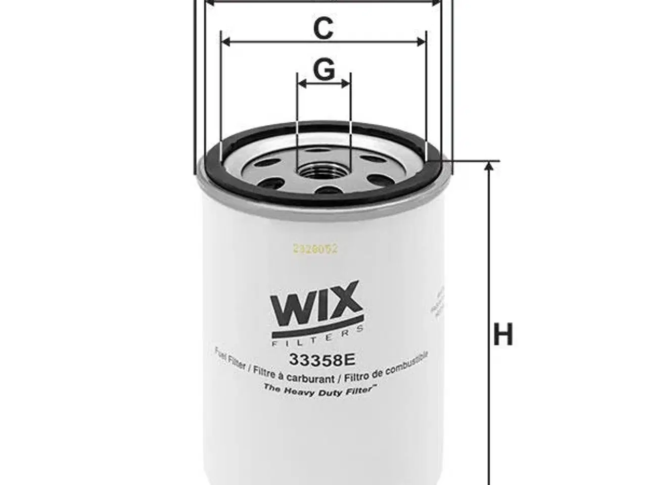 Billede 1 - 33358E WIX Oliefilter 16X1.5MM  -  Passer til