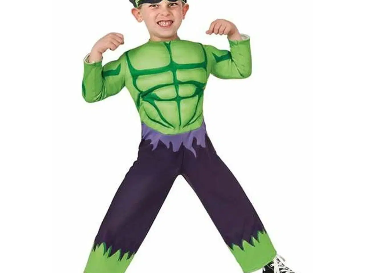 Billede 1 - Børnekostume Hulk 3-6 år - 2 dele med maske