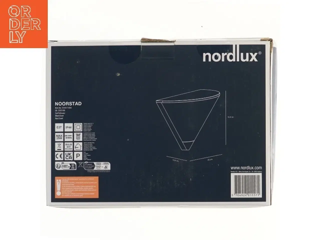 Billede 2 - Udendørs væglampe Nordlux fra Nordlux (str. 18,8x25x14,6 cm)