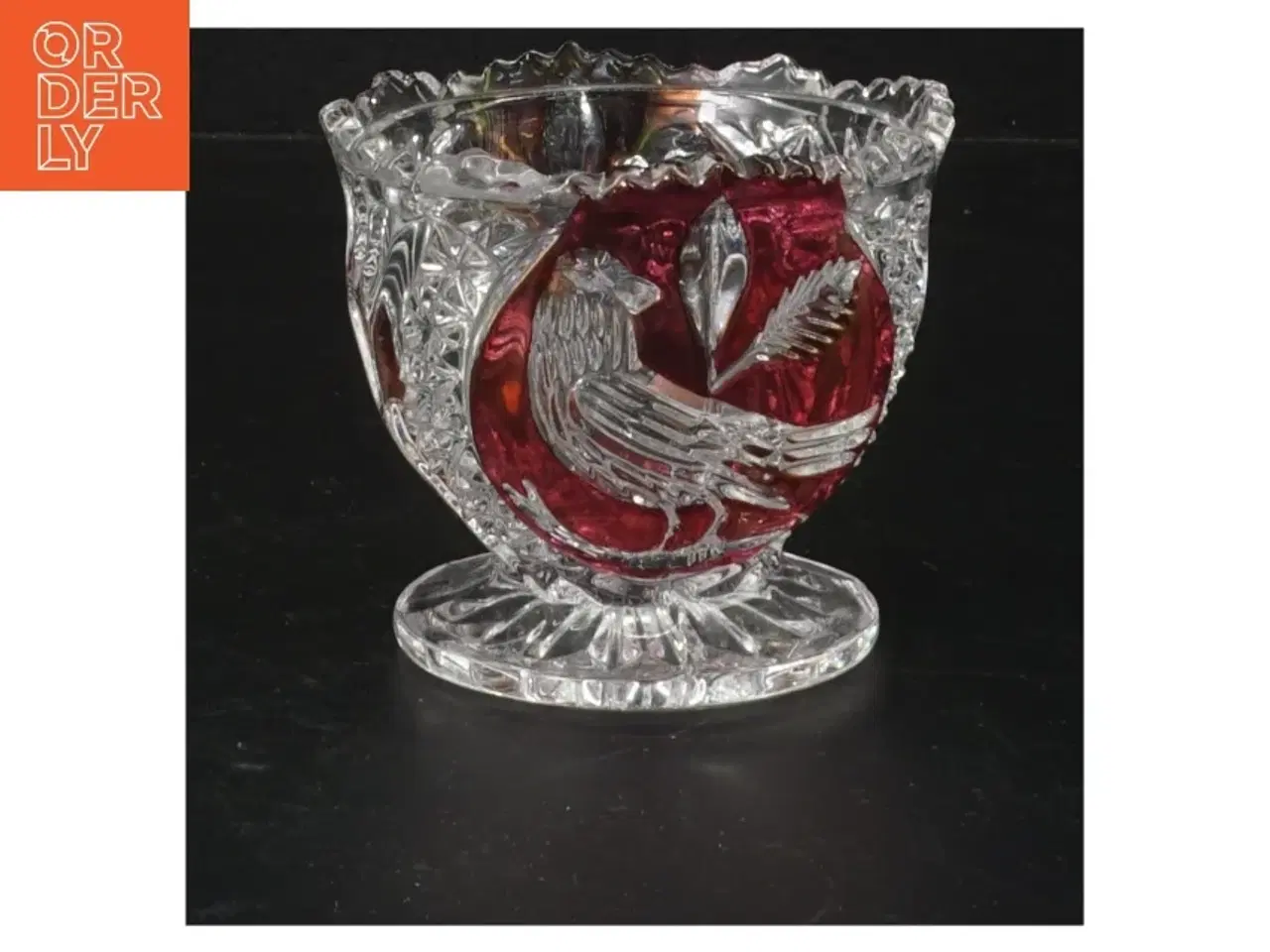 Billede 4 - Bøhmisk krystalglas klokke og skål sæt (str. 8 cm og 20 cm)