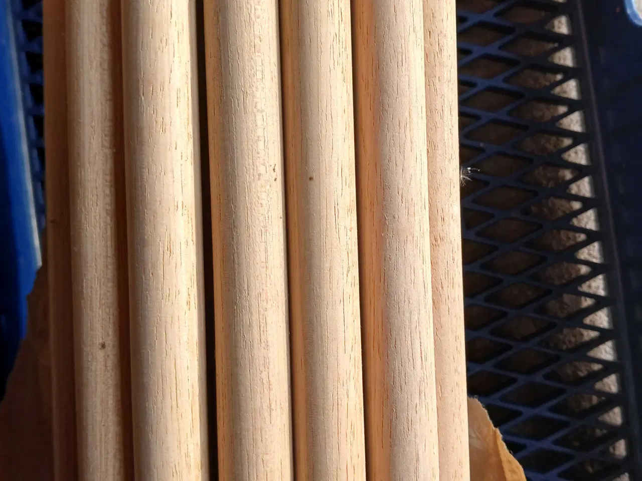 Billede 2 - Rundstokke (eg) 200stk 1000mm (diameter 25mm)